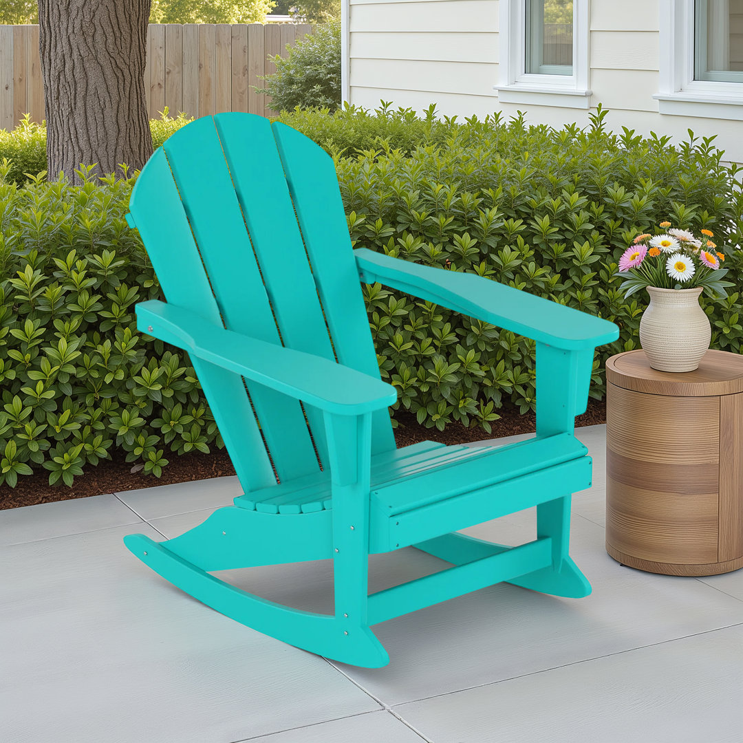 Algers HDPE Rocking Adirondack Chair